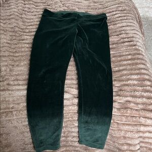 Old Navy Dark Green Velvet Leggings